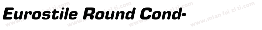 Eurostile Round Cond字体转换